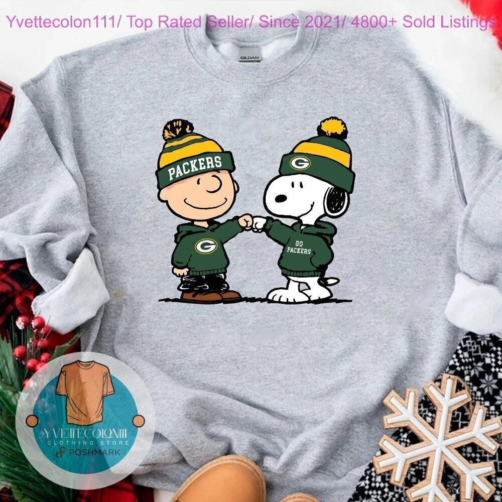 Charlie Snoopy Green Bay Football Cute Retro Fan Sweatshirt